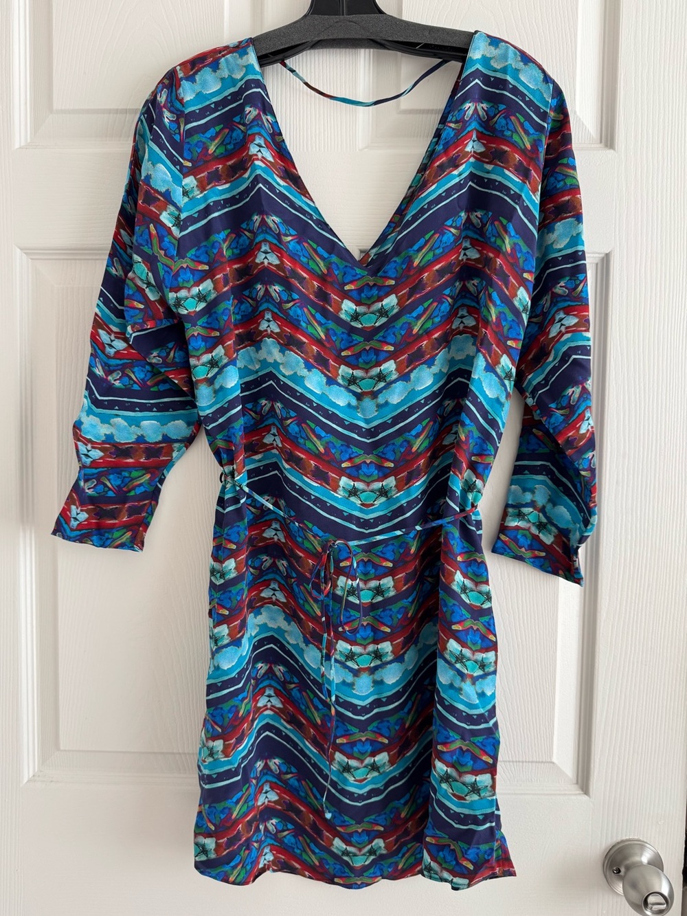 Rory Beca Multicolor Dress with Waist Tie